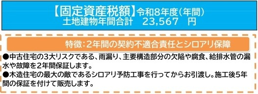 中古戸建　熊谷市上須戸1089-196（リフォーム住宅）の構造・工法・仕様