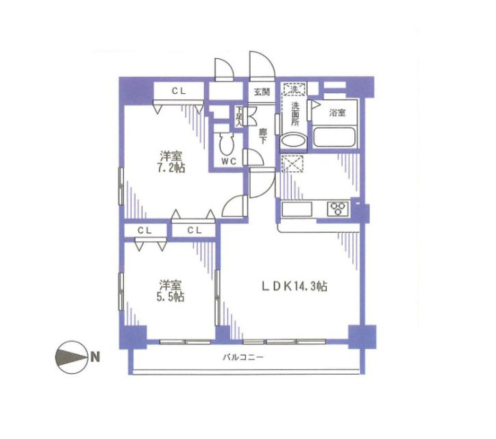 エスポワールの間取り