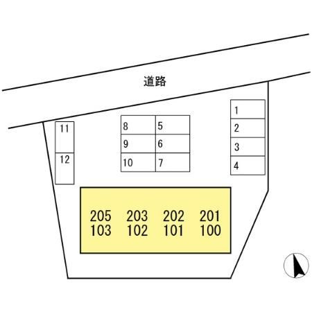 セジュール大松の区画図