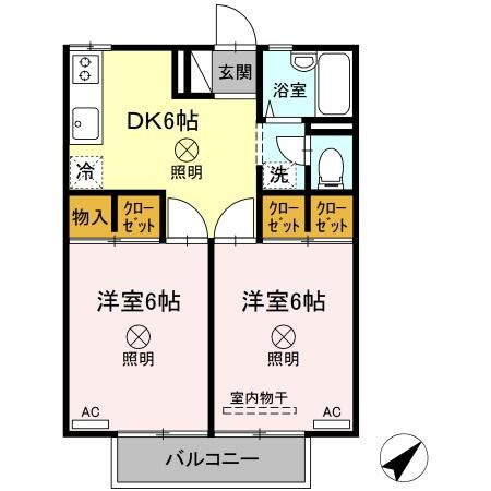セジュール大松の間取り