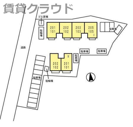 ピーノフォーリアⅠの区画図