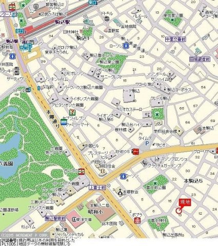 日神パレステージ本駒込の地図|日神パレステージ本駒込