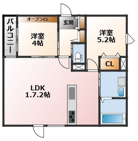 【間取り】 | リブレメゾン花園町