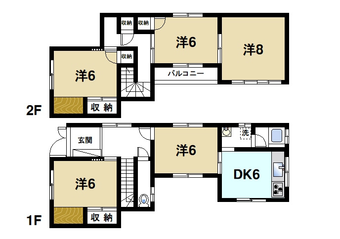 あやめ池南３丁目戸建ての間取り