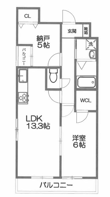 サクシード伏見車町セカンドの間取り