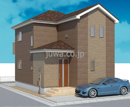 【新築分譲住宅】川越市岸町3丁目の外観パース