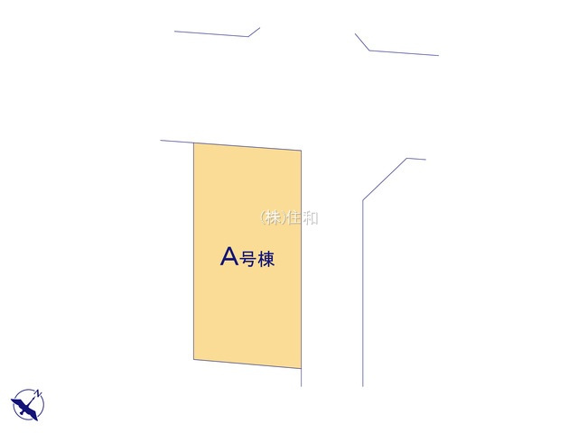 【新築分譲住宅】川越市岸町3丁目の区画図