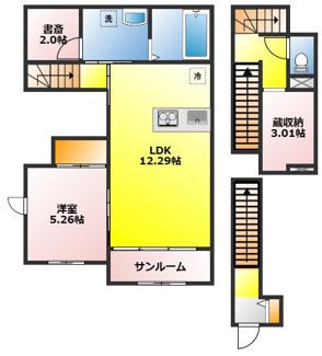 【間取り】 | Casa　de　Arena　Ⅱ