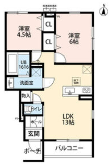 【間取り】 | レスポワールE富木