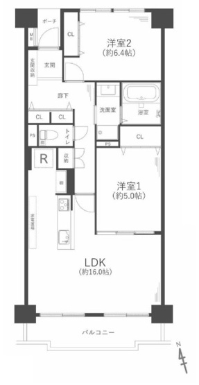 【間取り】 | グリーンコーポジェームス山壱番館