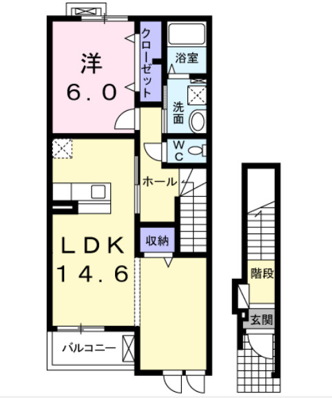 フィオーレ Mの間取り