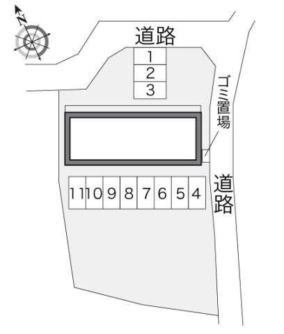 レオパレスカーサ　Ｔの駐車場