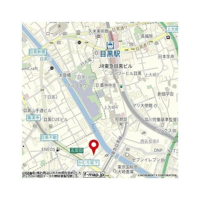 クレアシオン目黒不動前の地図