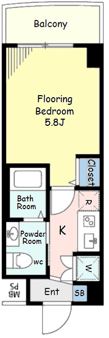 クレアシオン目黒不動前の間取り