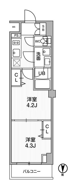 ＳＹＦＯＲＭＥ西小山の間取り