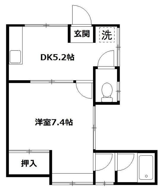鈴野アパートの間取り