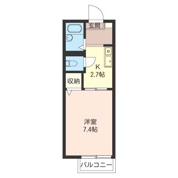 【間取り】 | ヴィラ小谷田