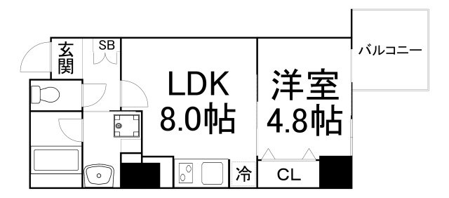 【間取り】 | RISING Maison 本町橋