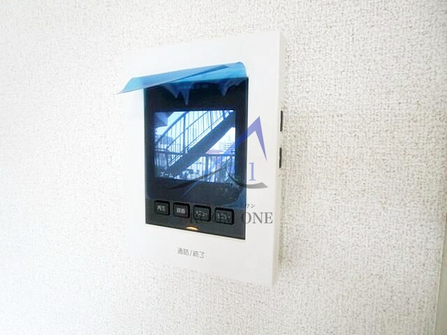 コーポ山喜Ⅴのセキュリティ|モニター付きインターホンです。