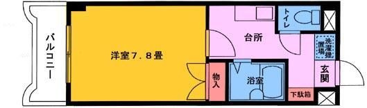 コーポ山喜Ⅴの間取り|間取りです。