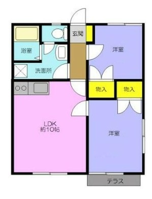 フロントスクエアー２の間取り