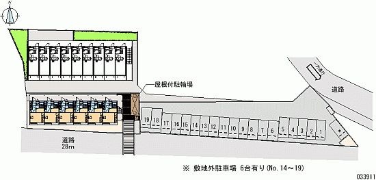 レオパレスサニーコート石垣Ⅱの区画図
