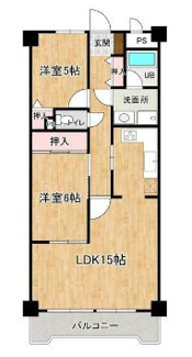 【間取り】 | リフォーム2LDKマンション
