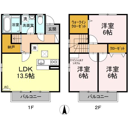 ラ・フォレスタ　B棟の間取り
