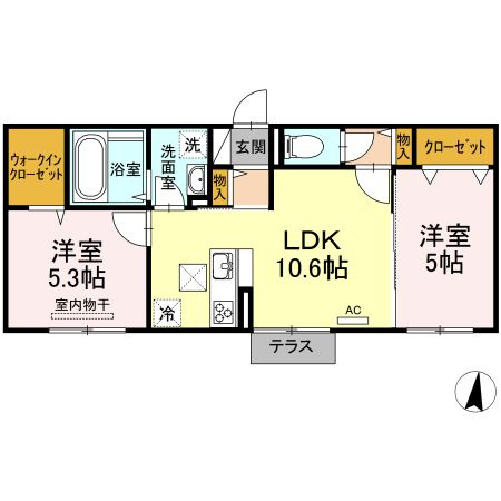 メゾンＯＴＣの間取り