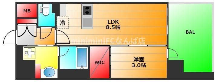 Jグランコート京町堀の間取り|現状有姿
