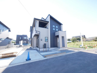 【外観】 | 甲斐市竜王新町 オール電化新築 全2棟 1号棟 竜王駅徒歩19分 | 同仕様現場写真