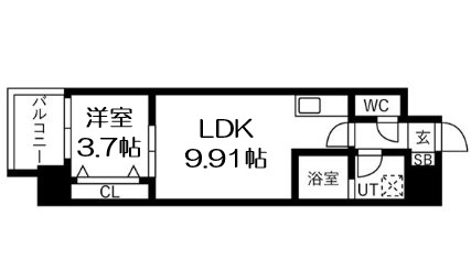 【間取り】 | アートレジデンス梅田北Ⅰ