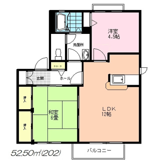 【間取り】 | グリーンヒル山手Ｂ