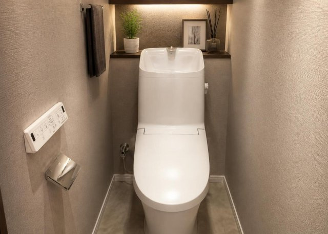 【トイレ】 | レクセル多摩センターマークレジデンス | 温水洗浄便座を完備した快適なトイレ空間です。2026年9月にトイレ部分の新規リフォームが完了予定となっており、清潔な状態で新生活をスタートできます。毎日使用する場所だからこそ綺麗で快適です。