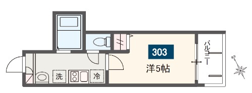 【間取り】 | ＭＥＬＤＩＡ六角橋１丁目