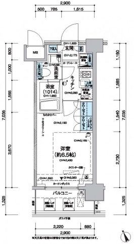 【間取り】 | 新品家具付きマンション南蒲田3(KaGood東京) | ※間取りと異なる場合は現状を優先します。