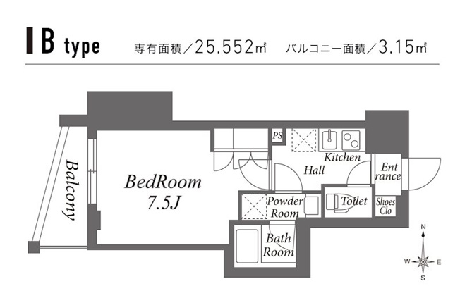 【間取り】 | 新品家具付きマンション池袋9(KaGood東京) | ※間取りと異なる場合は現状を優先します。