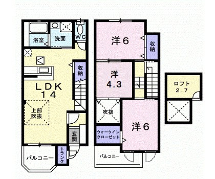 グリーンヒルの間取り