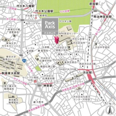 【地図】 | パークアクシス渋谷神山町