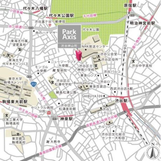 【地図】 | パークアクシス渋谷神山町
