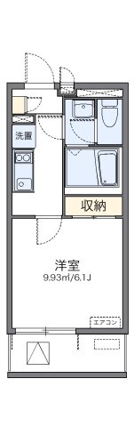 【間取り】 | レオネクストグレイスコーポ薩摩 | 代表的な間取のため実際の間取とは異なる場合があります