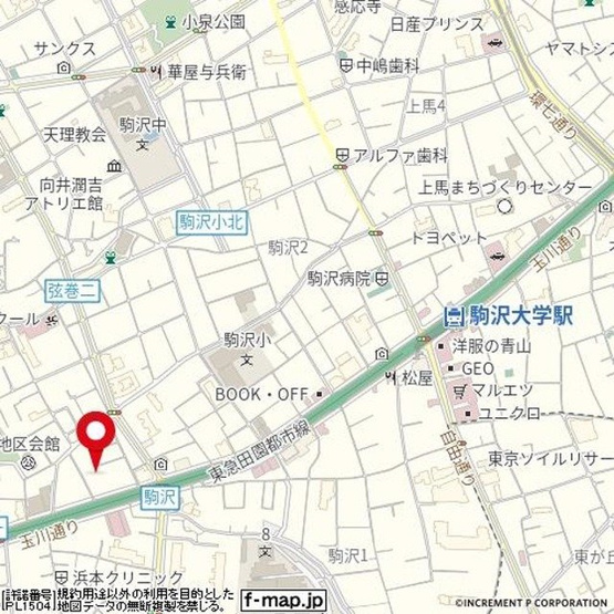 【地図】 | ハイタウン駒沢公園