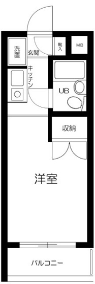 【間取り】 | スカイコート蒲田第５