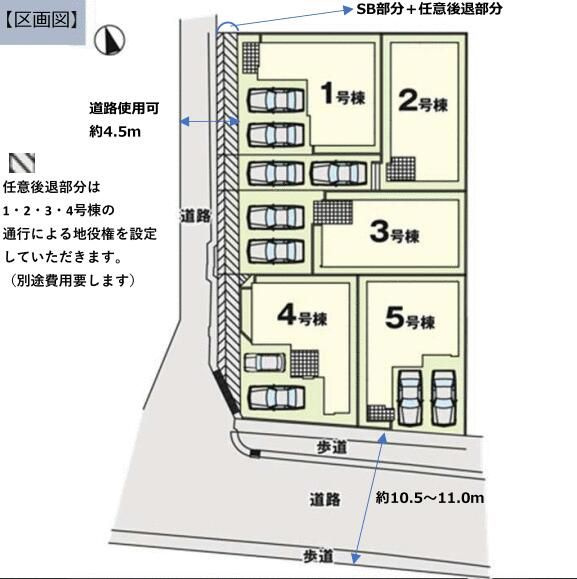 福岡市東区多の津1期の区画図
