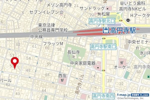【地図】 | フェニックス髙円寺壱番館