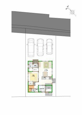 【区画図】 | 新築住宅　高知市朝倉本町③