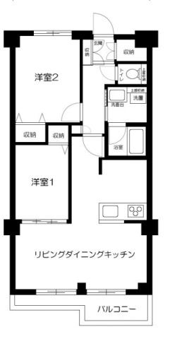 【間取り】 | マンション雅叙苑５号棟