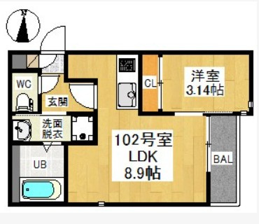フォンティーナ越谷レイクタウンの間取り