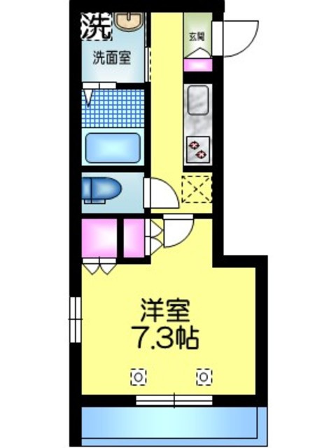 エスカノイエ東向島の間取り|★角部屋２面窓★