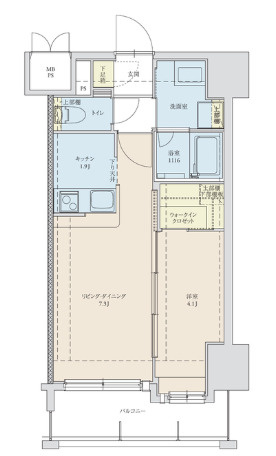 【間取り】 | ネストピア博多駅前Ⅱ